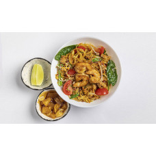 Рисова локшина з ананасом та креветкою